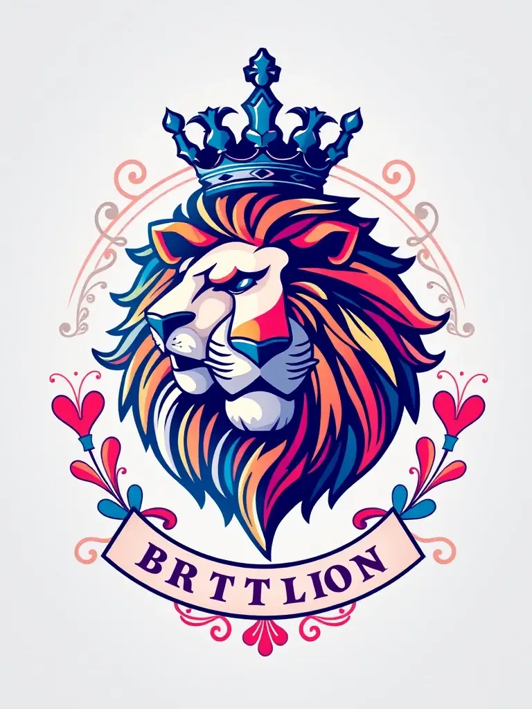 A creative logo design concept featuring iconic UK symbols, representing unique and memorable branding for UK-based businesses.